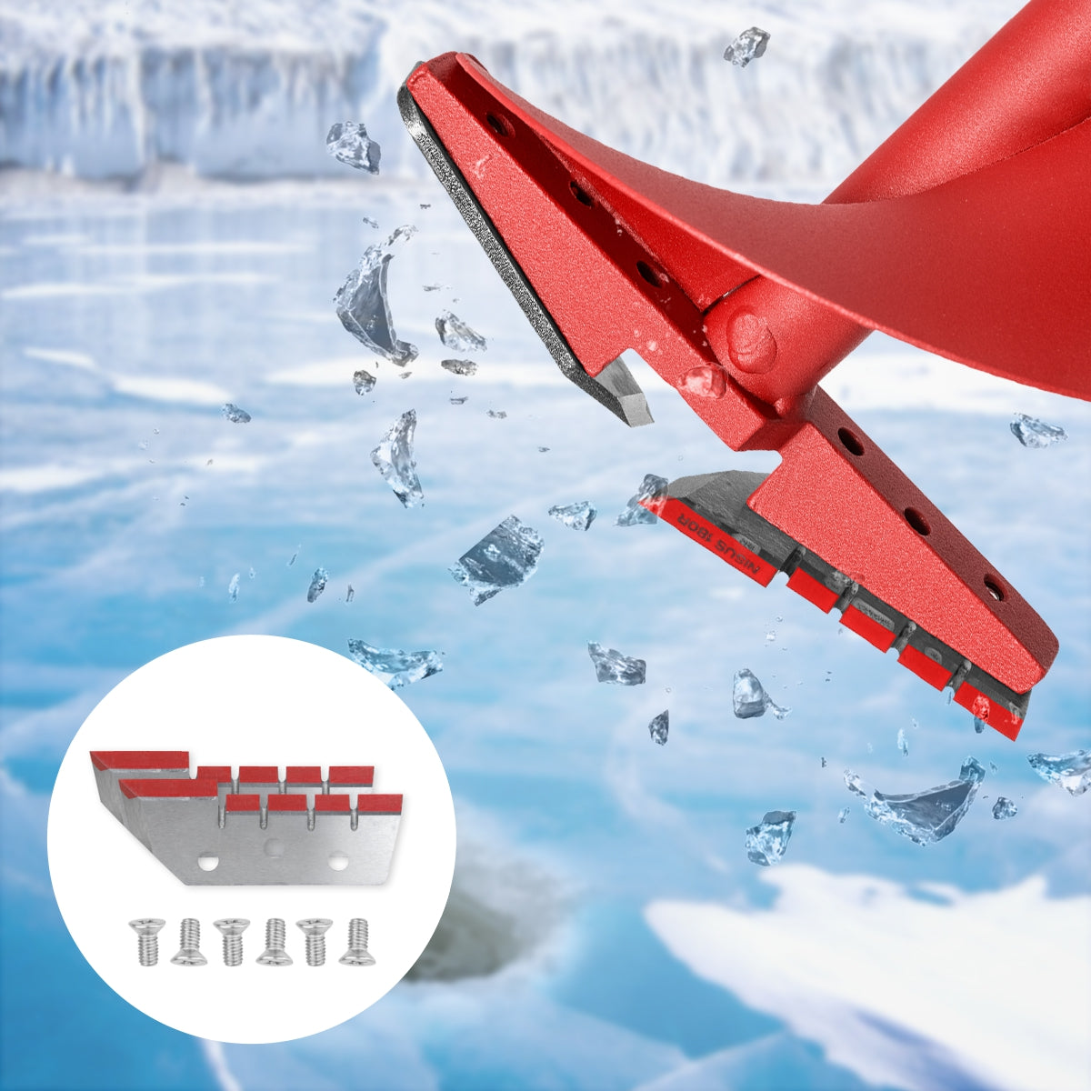Replacement Ice Auger Blades for Jiffy Torch Ice Auger, Jiffy Hand Auger,  Buran, Tornado, Motoshtorm, Classic Augers