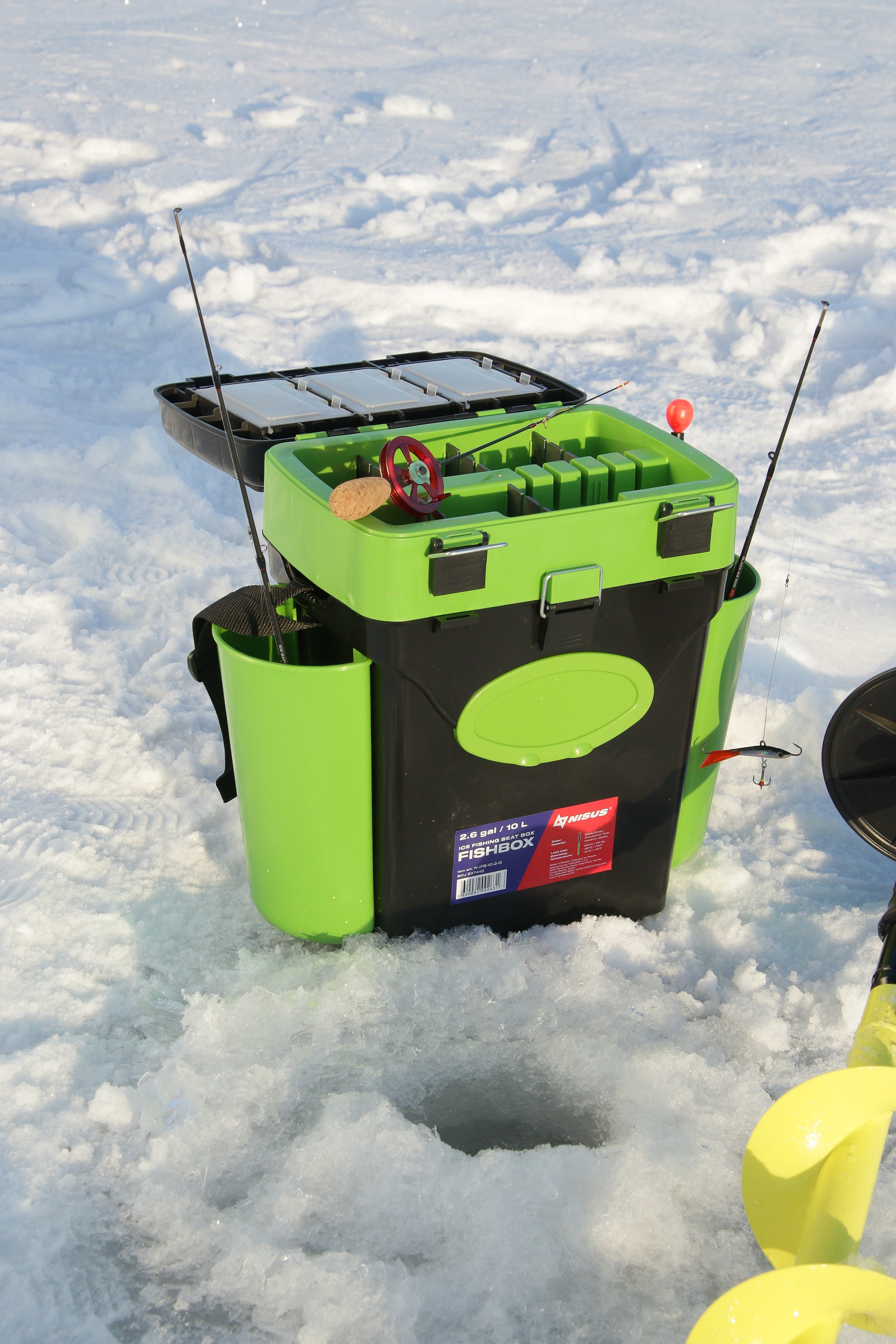 10 L Tackle Box for Ice Fishing with 2 Storage Compartments – TONAREX