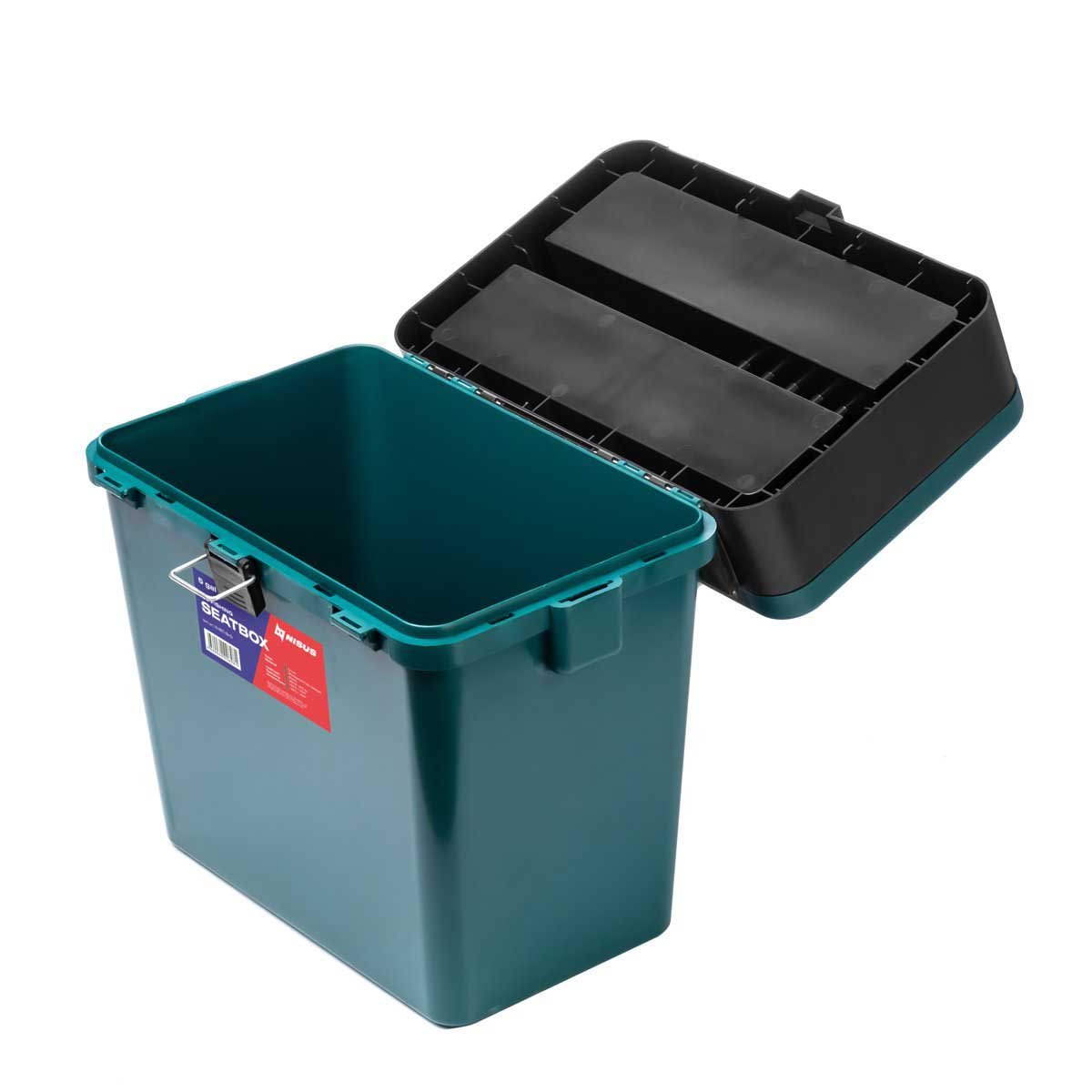 Ice Fishing Bucket Type Box with Seat, 2 compartments