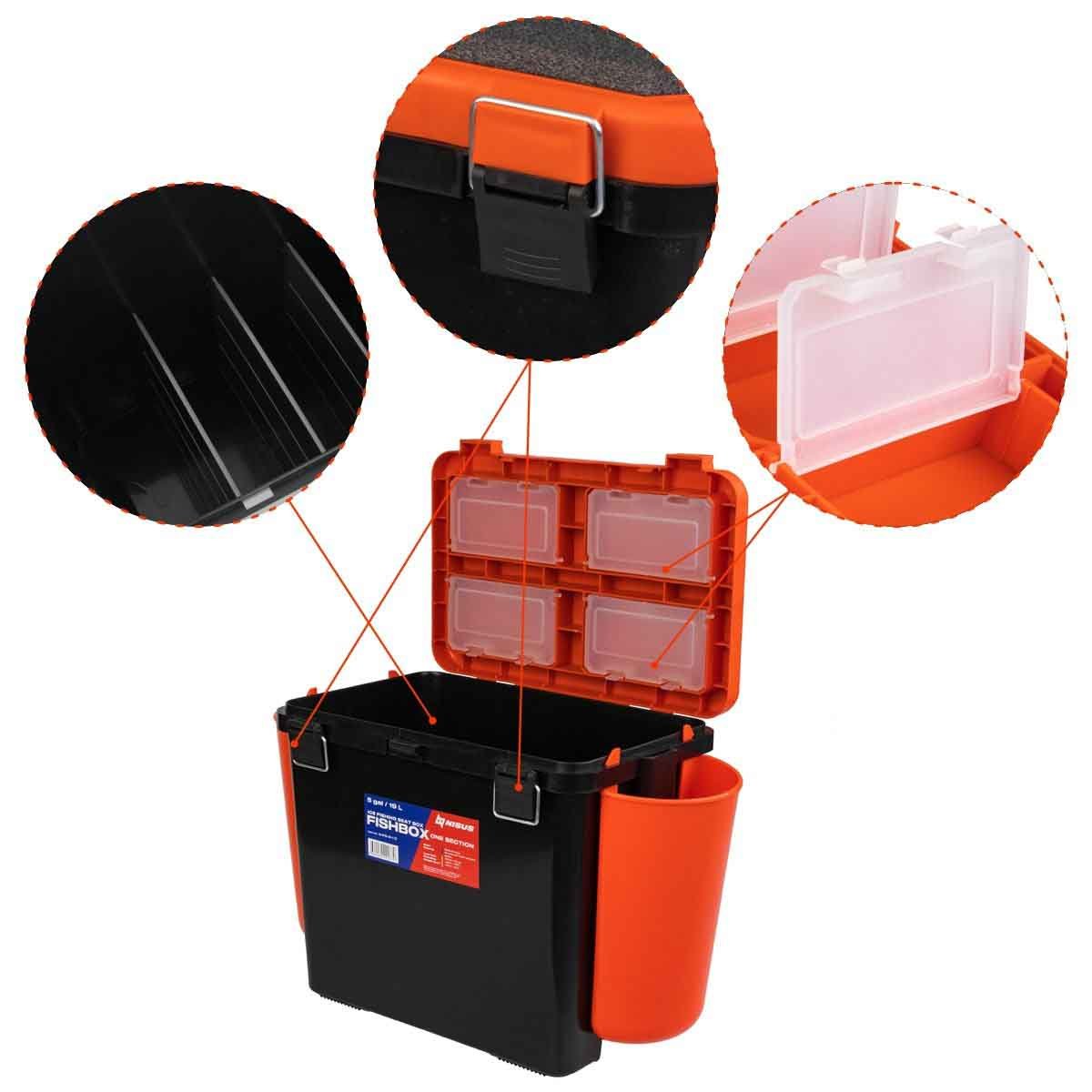 Multifunctional Fishing Ice Box Seat Cooler Box With Wheels Fishing Box  Full Set Of Bracket Fishing Box