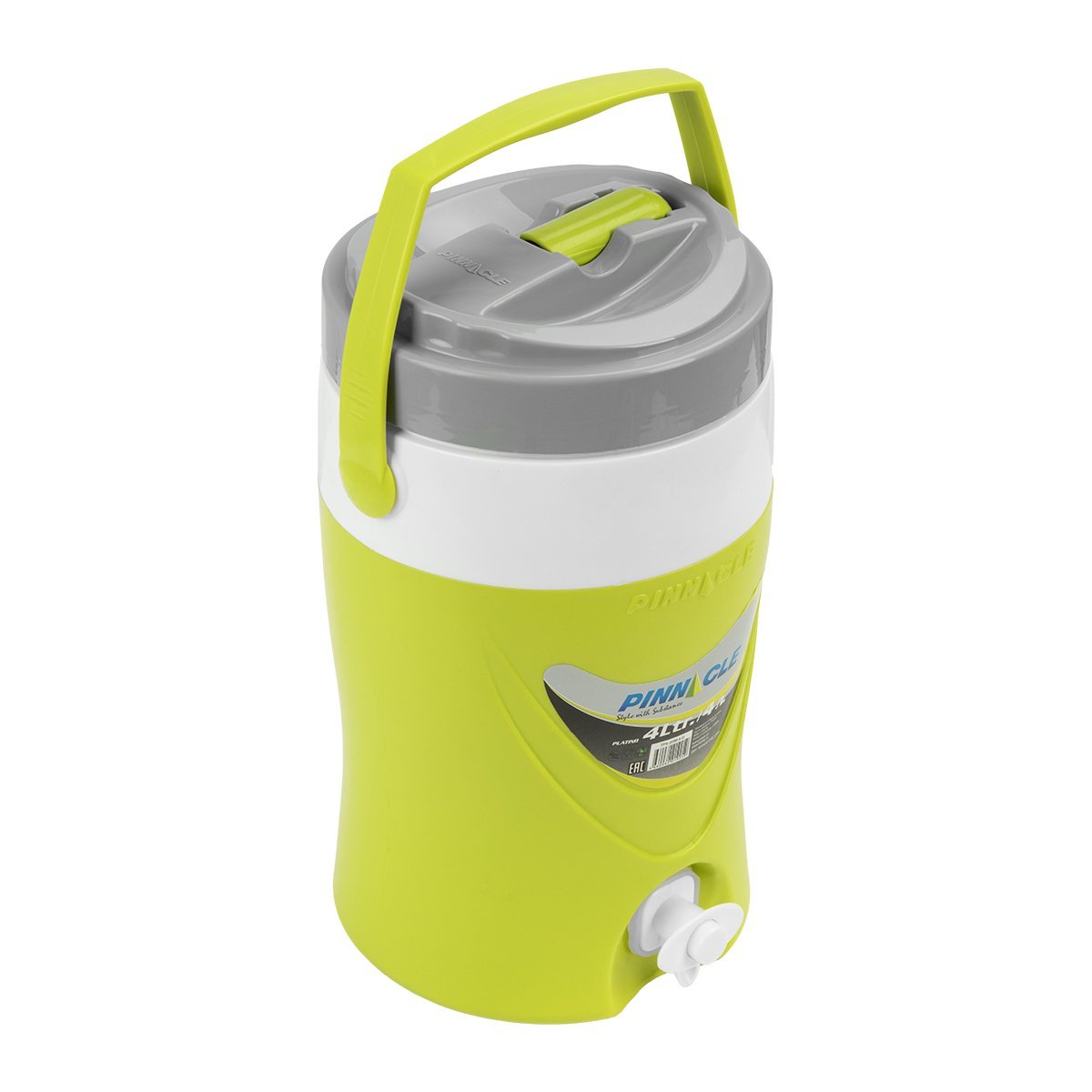 Platino Beverage Cooler Jug with Spigot for Picnics, Camping, 4 qt