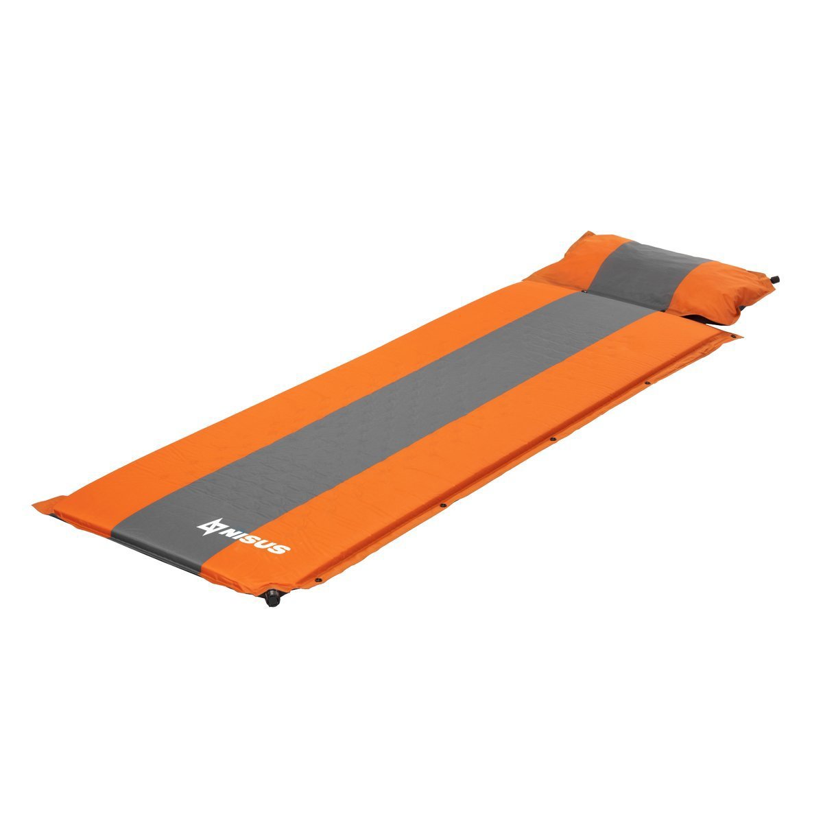 1.5-inch Lightweight Self Inflating Sleeping Pad with Pillow, Orange