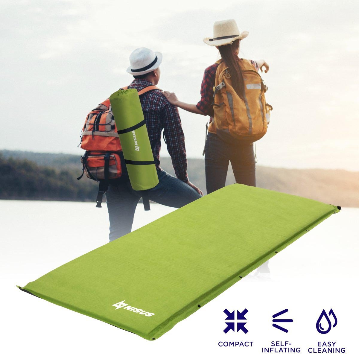 2-inch Lightweight Self Inflating Camping Sleeping Pad could be taken to any outdoor adventure