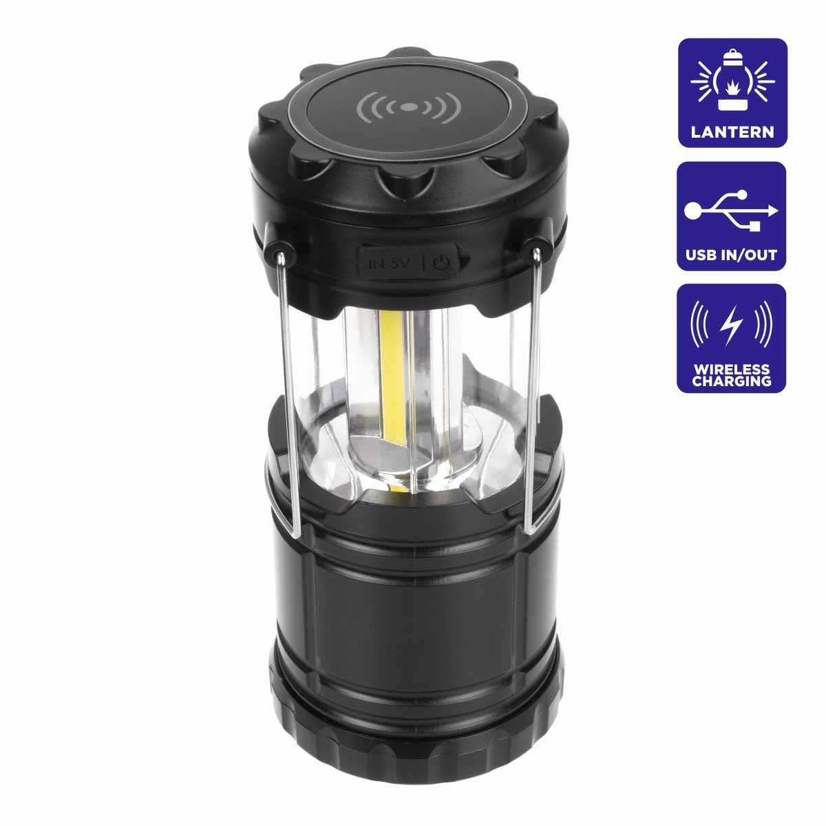 Camping Lantern with Power Bank, Wireless Charge