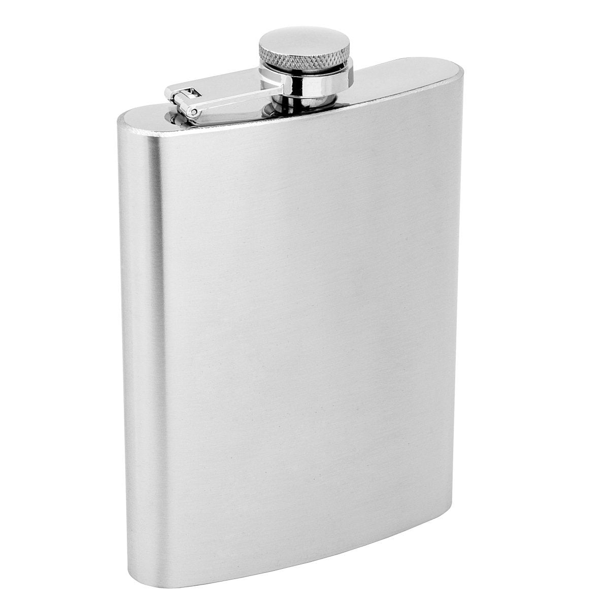 8 oz Silver Stainless Steel Hip Flask for Liquor Set of Six