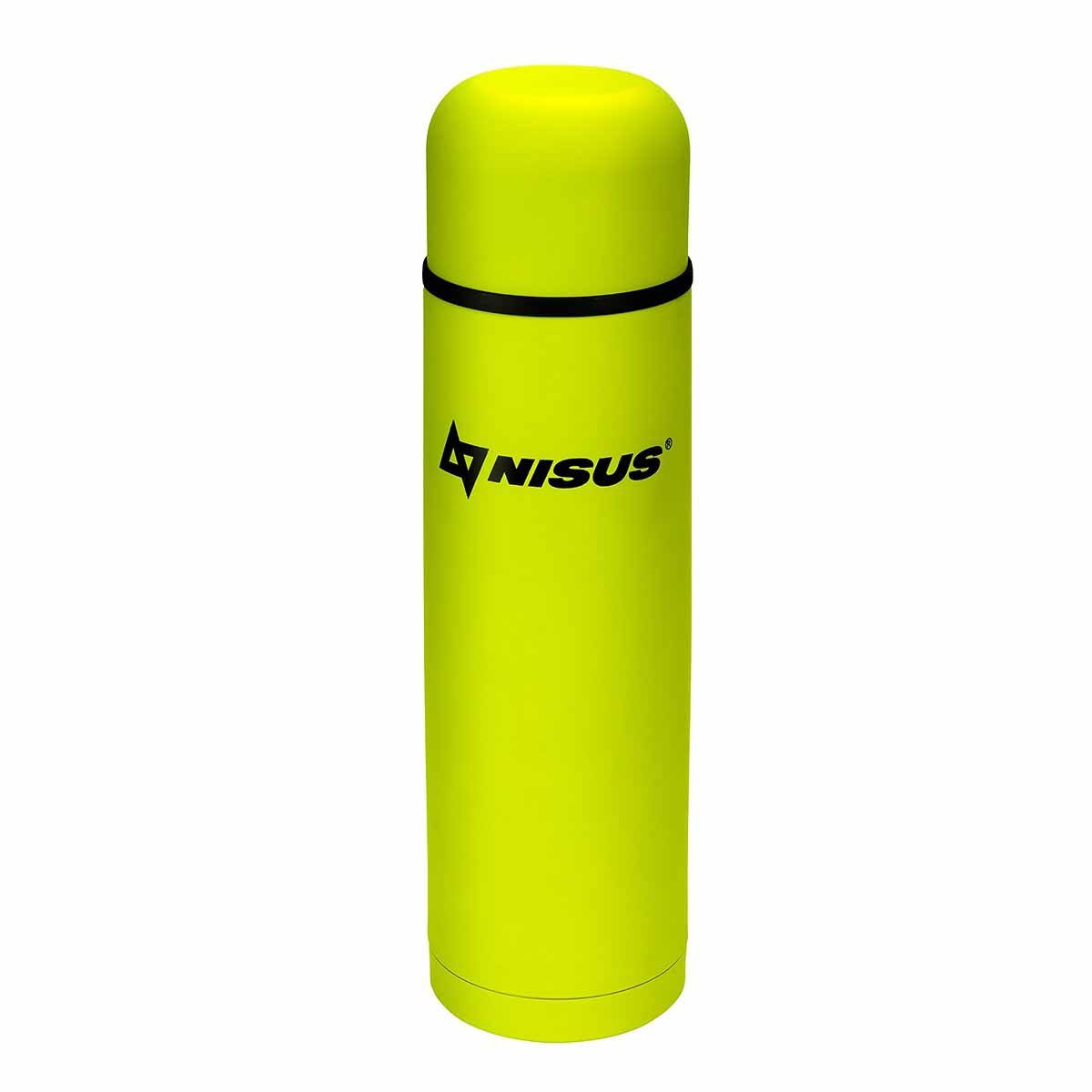 Compact Insulated Vacuum Flask with 2 Lid Cups, 33 oz, Limited Edition, lime