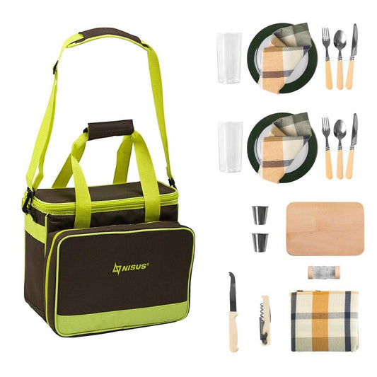 Two-Person Picnic Set with Insulated Compartment