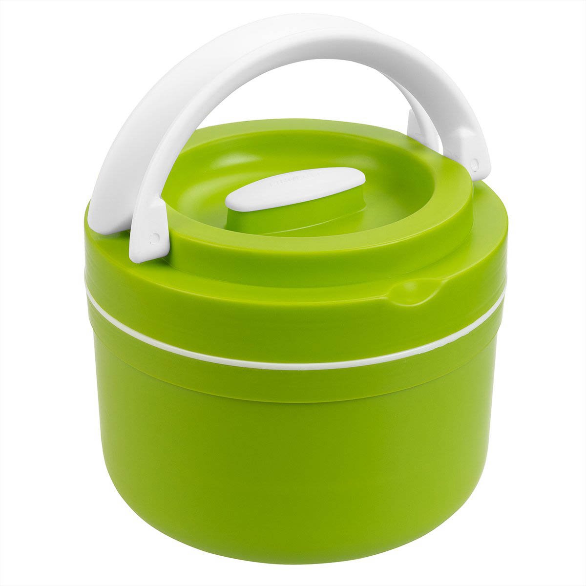Prime, Green Plastic Lunch Container | 84.5 oz | Stainless Steel Insulation