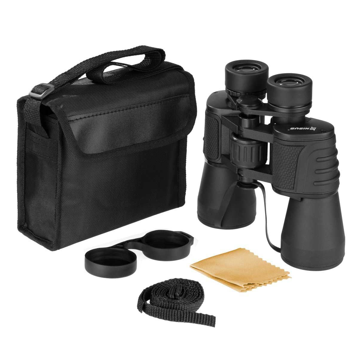10x50 Multifunctional Camping Black Binocular with a Travel Case