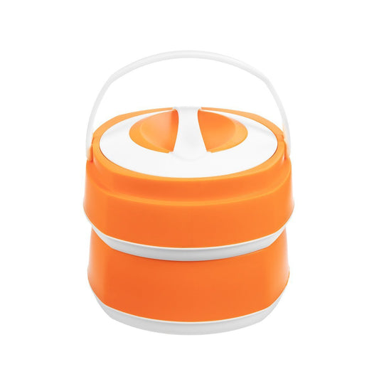 Phoenix 2 Orange Stackable Plastic Lunch Boxes | 61 oz | Stainless Steel Insulation