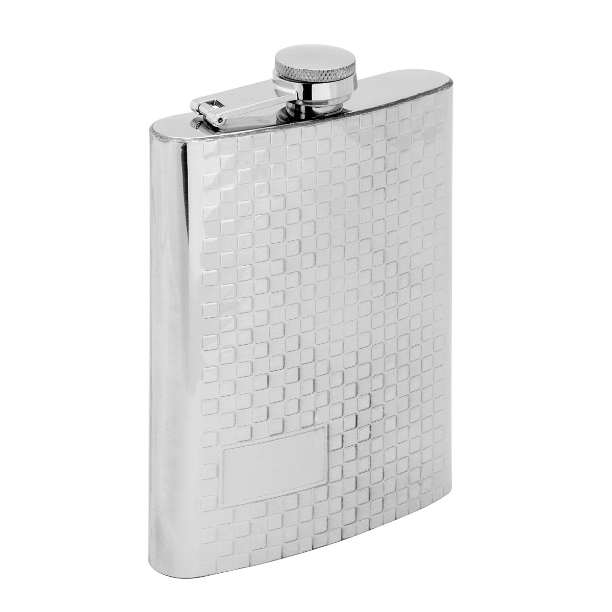 8 oz Silver Stainless Steel Hip Flask for Alcohol Beverages