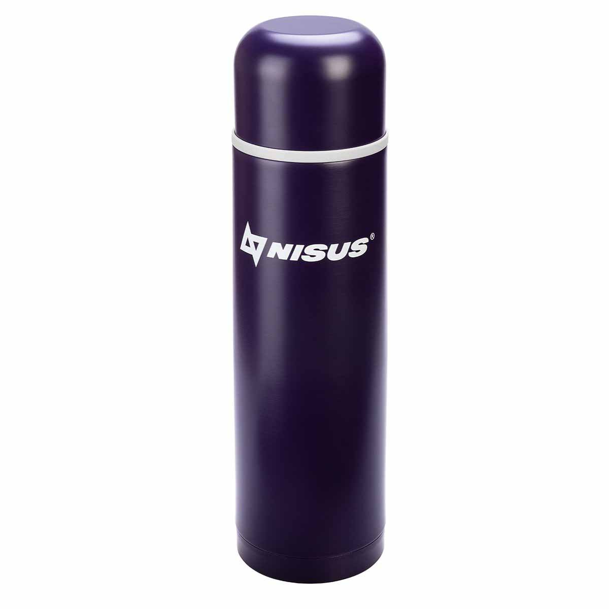 Compact Insulated Vacuum Flask with 2 Lid Cups, 33 oz, Limited Edition, purple
