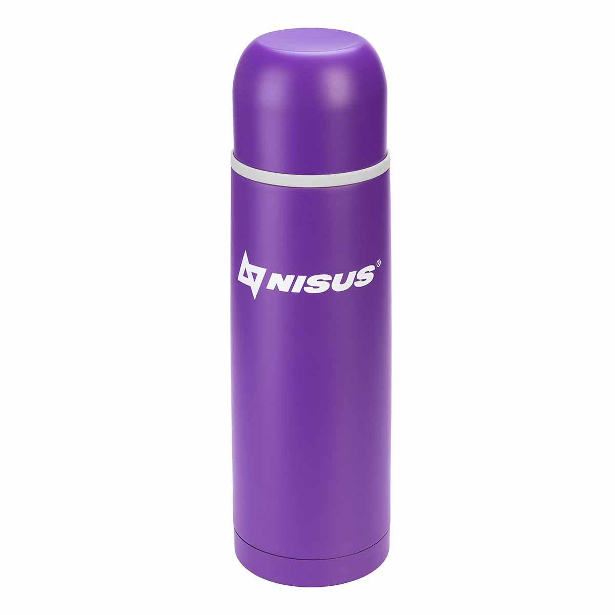 Portable Insulated Vacuum Flask with 2 Lid Cups, 25 oz, Limited Edition, purple color
