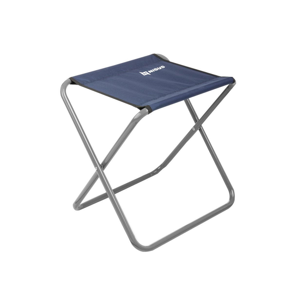 Nisus blue folding camping stool steel pole and Oxford fabric