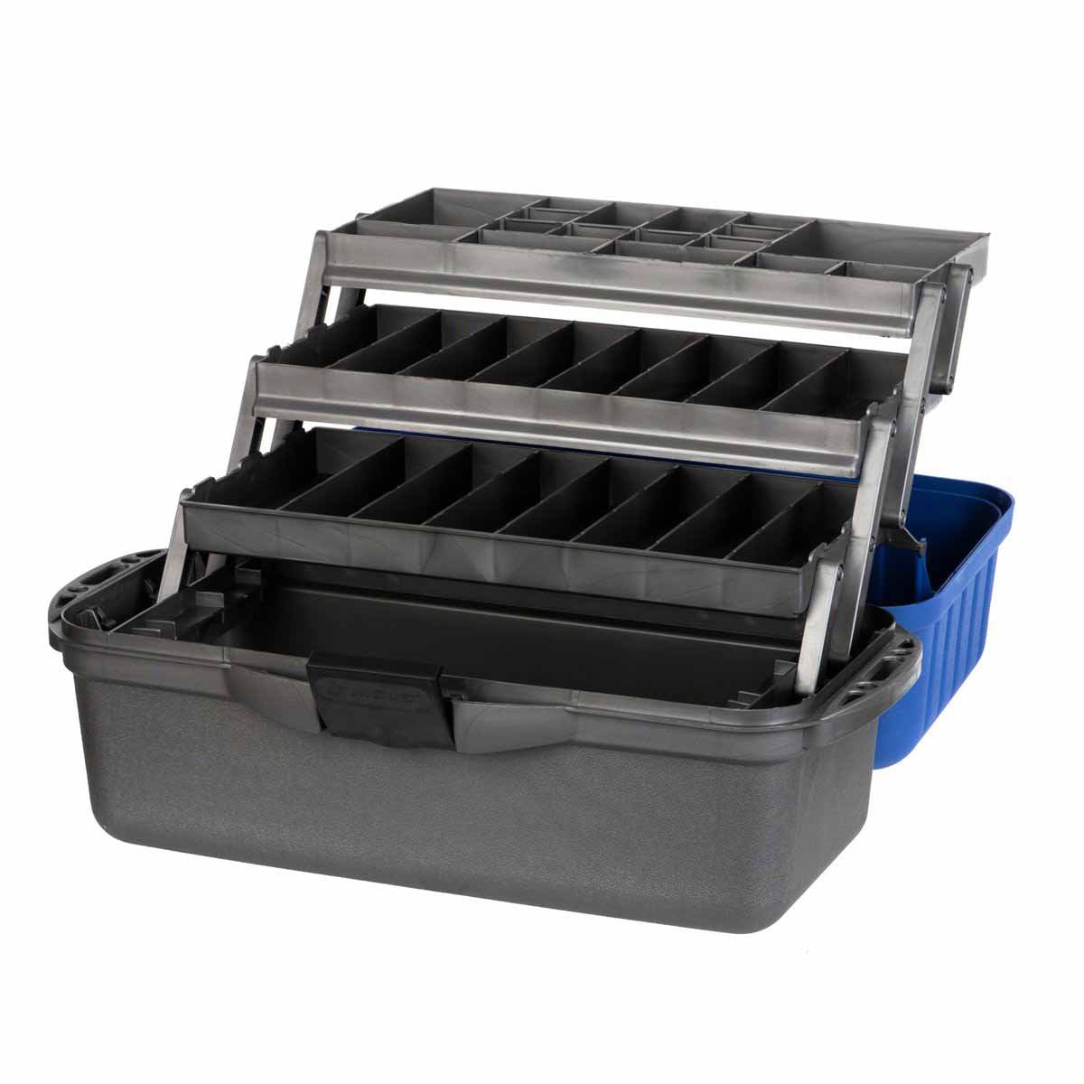 Fishing Tackle Box 3 Fold Out Multi-Tier Trays Fishing Gear buy with  delivery
