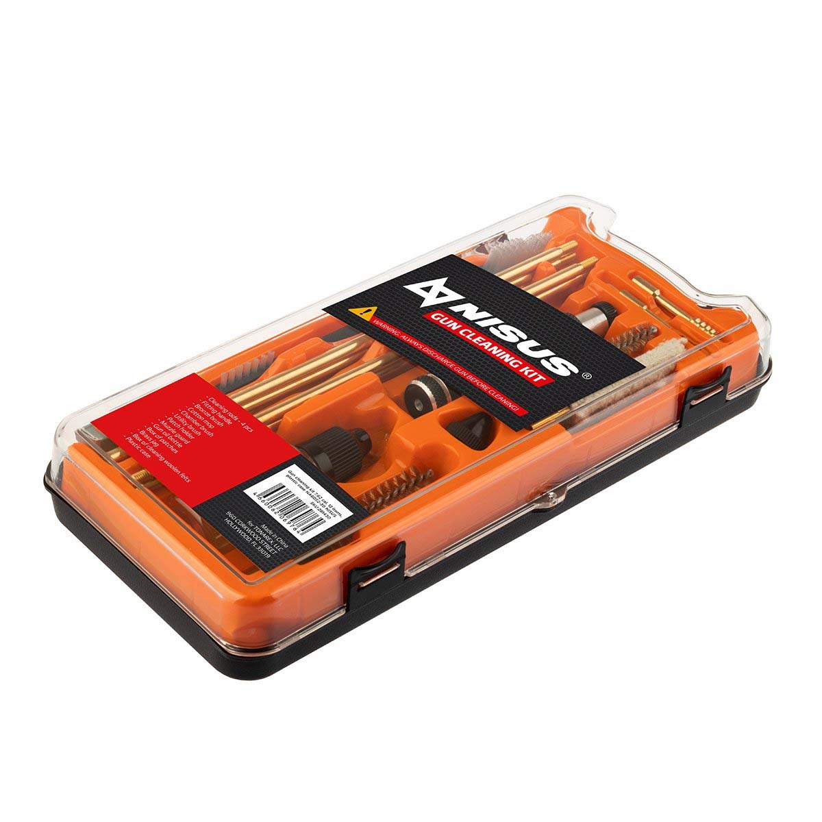Gun Cleaning Kit, .308 Caliber, 12 Items, Plastic case