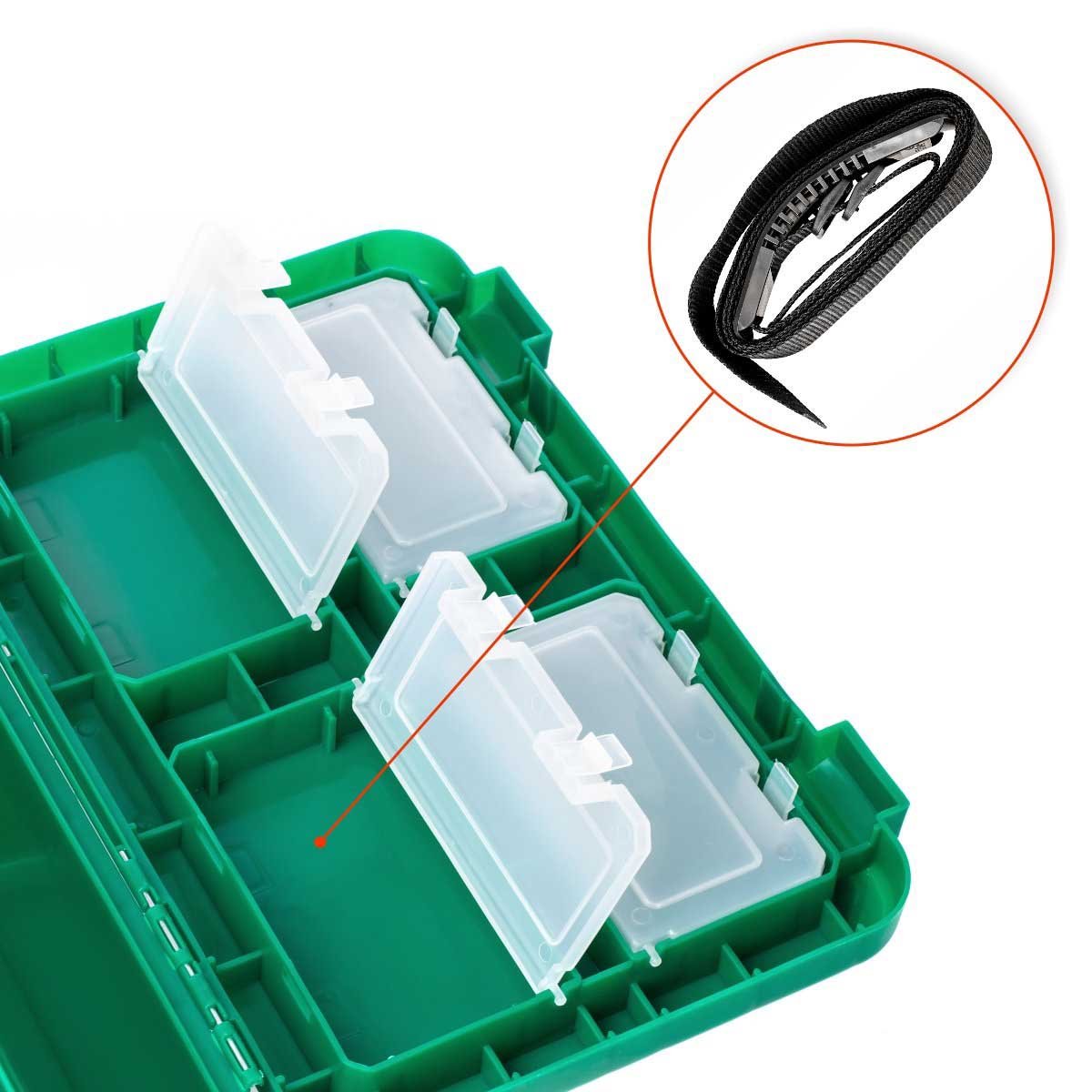 Ice Fishing Bucket Type Box with Seat is equipped with Adjustable Shoulder Strap