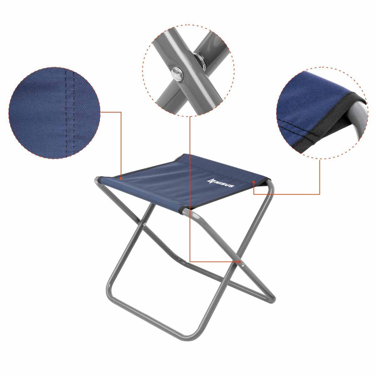 Folding Tourist Stool for Camping, Set of 2