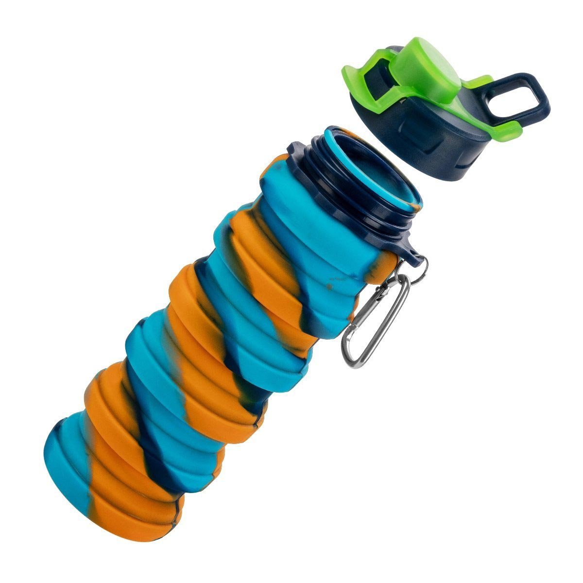 Collapsible Teal Water Bottle