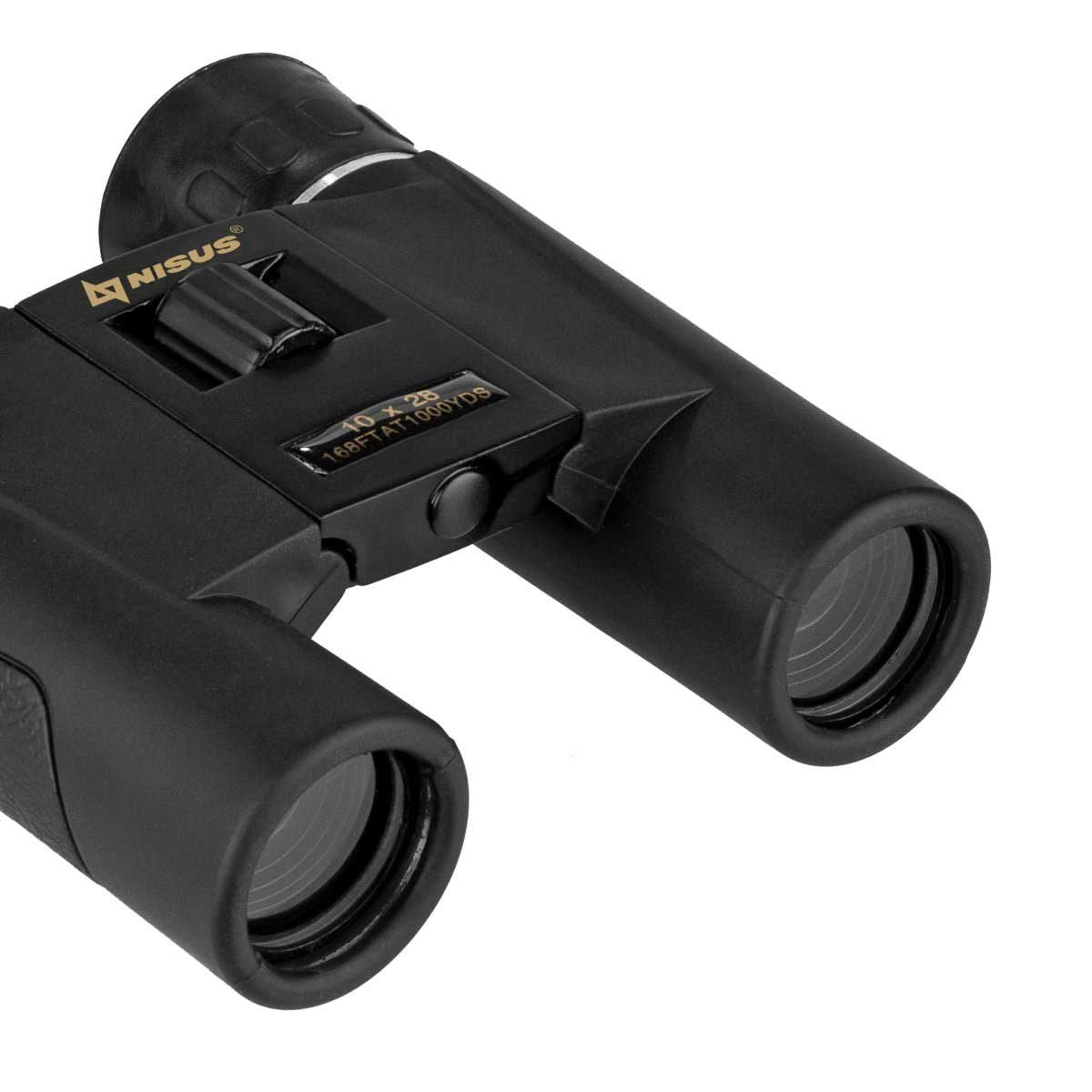 10х28 Nisus Power Adjustable Field Binocular Folded Black