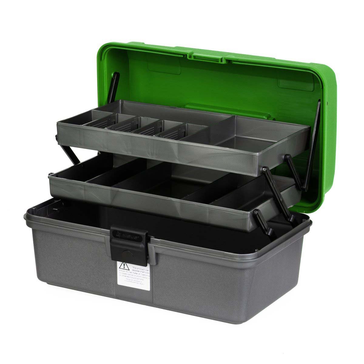 Fishing Tackle Box 2 Fold Out Multi-Tier Trays Fishing Gear at a