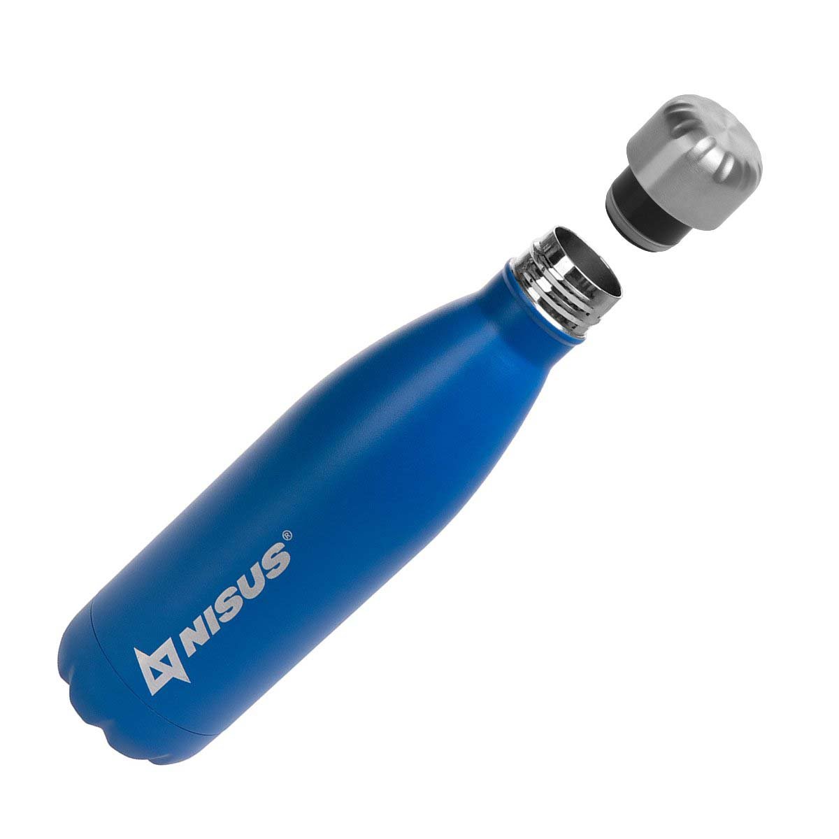 Stainless Steel Insulated Water Bottle with a Twist Top, Blue