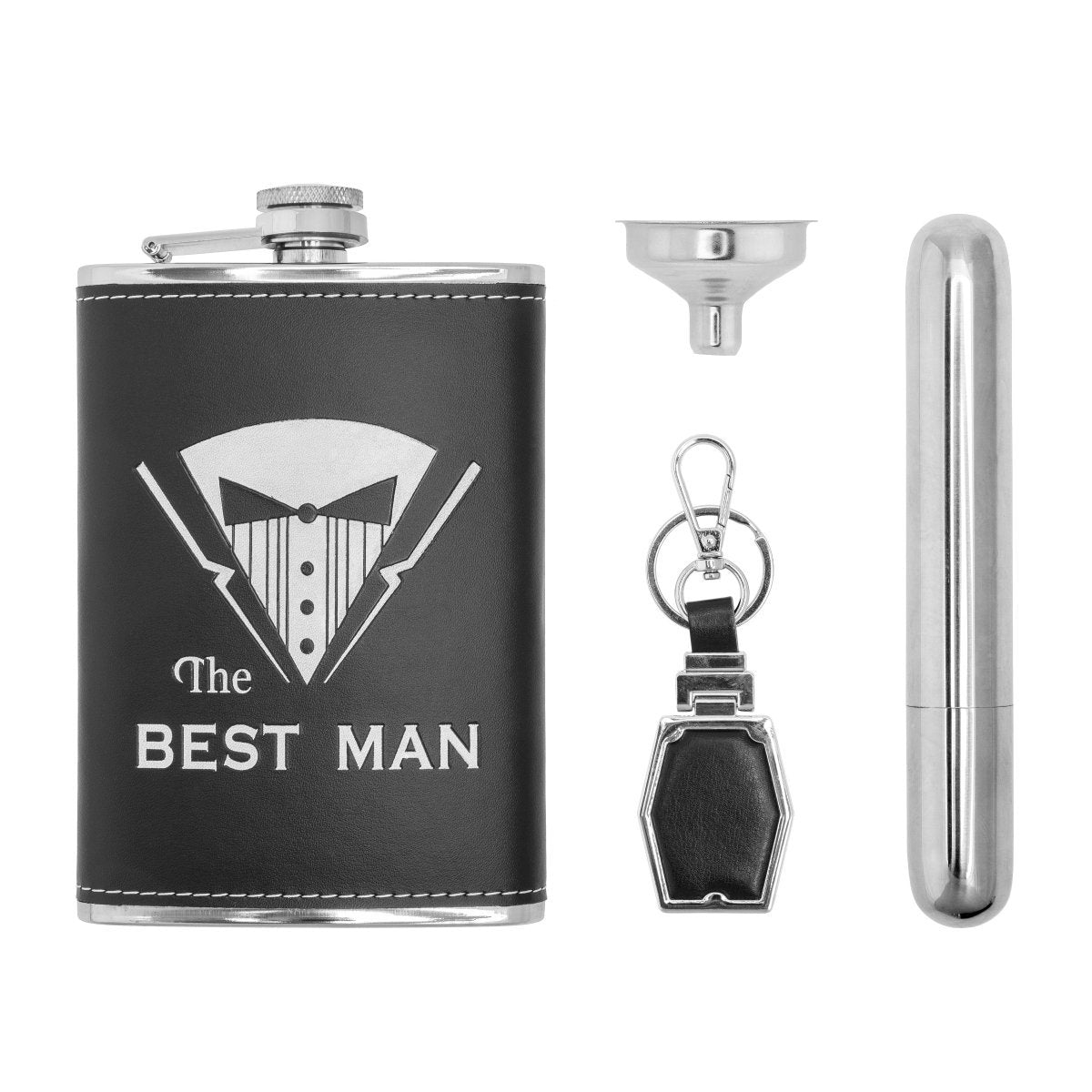 Stainless Steel Gift Set, Best Man Gift Set, 9 oz