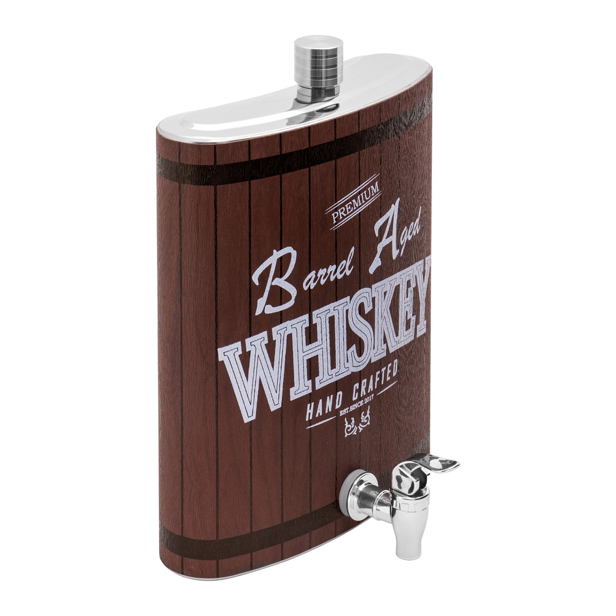 128 oz Large Stainless Steel Liquor Flask with Spigot