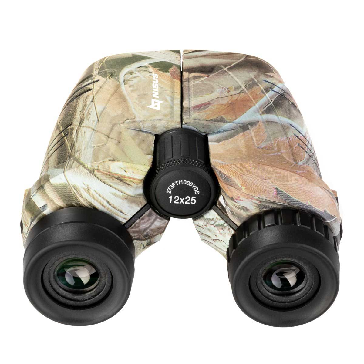 12x25 Large Hunting Compact Camo Binocular