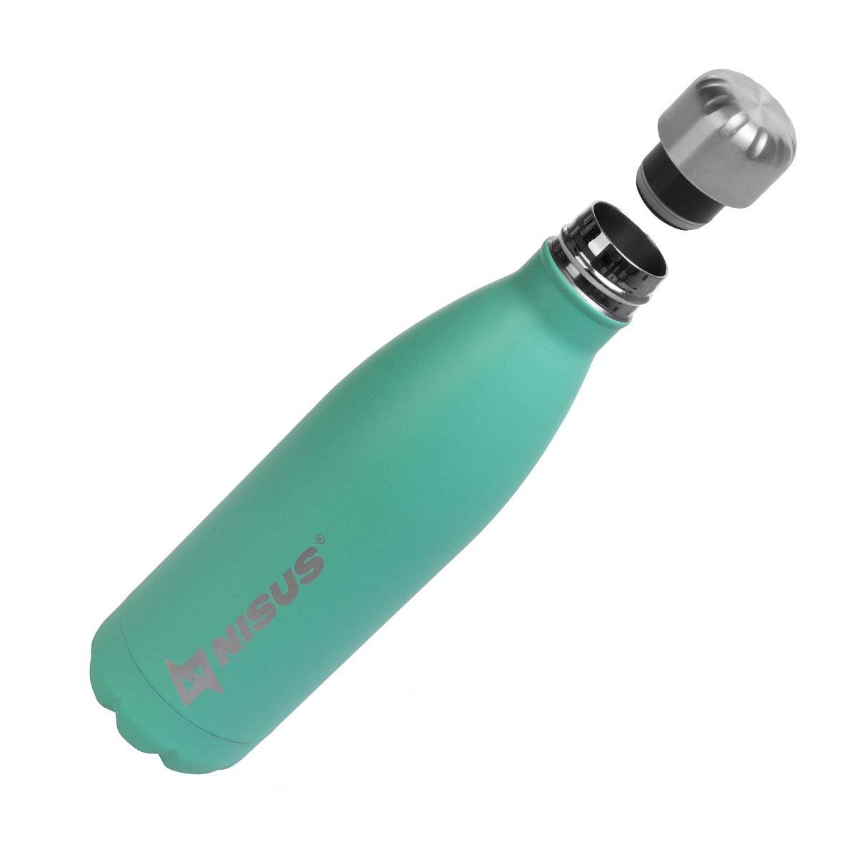 Stainless Steel Insulated Water Bottle with a Twist Top, Turquoise