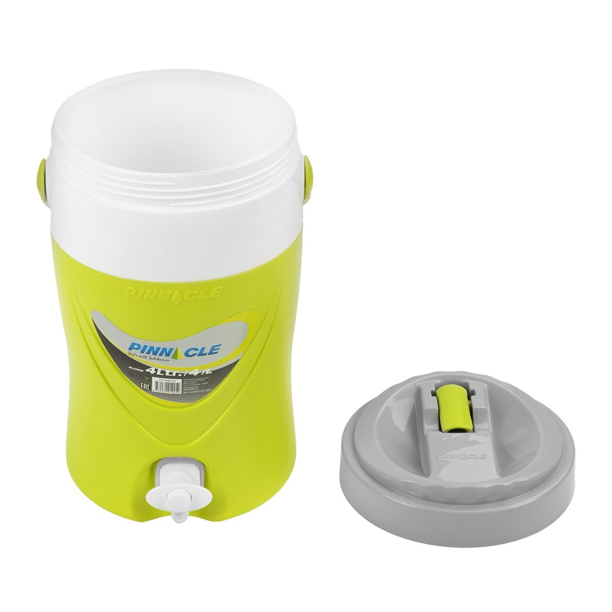 Platino Beverage Cooler Jug with Spigot for Picnics, Camping, 4 qt