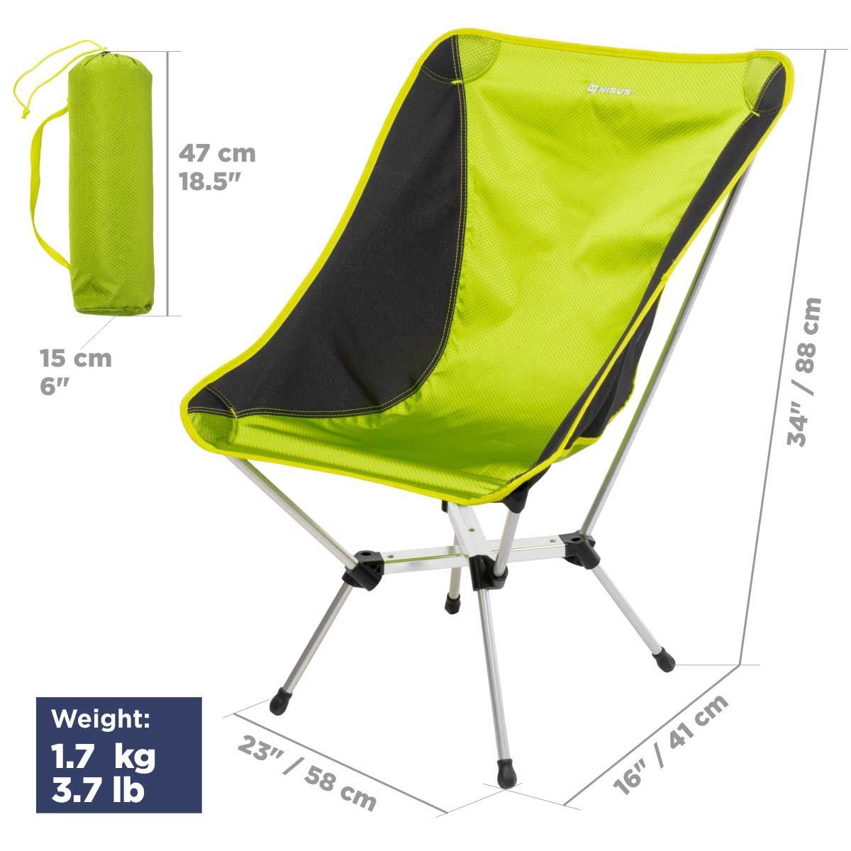 Ultralight High Back Folding Camping Sling Chair