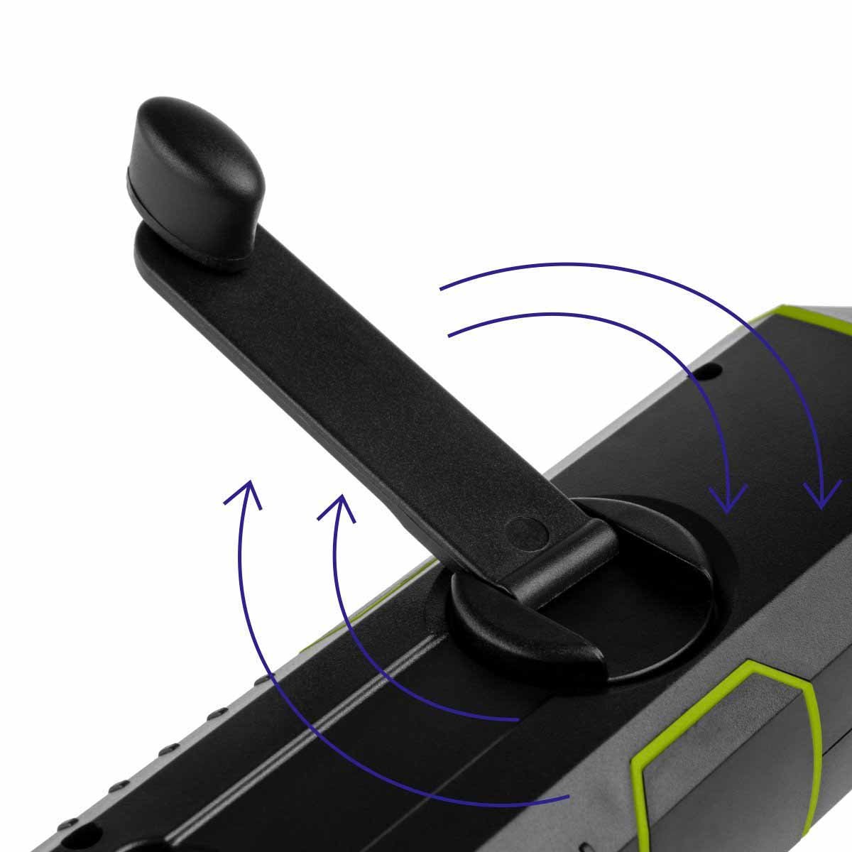 Portable Micro USB Radio Lantern, Green could be charged manually using the dynamo princip