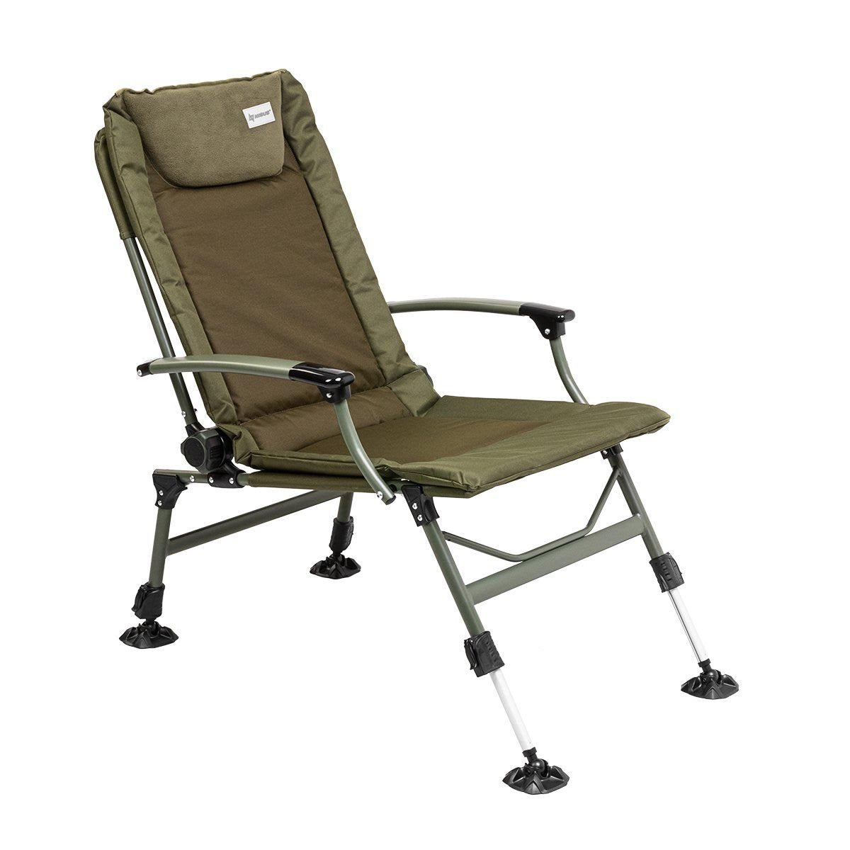 Reclining Aluminum Camping Chair with Adjustable Legs