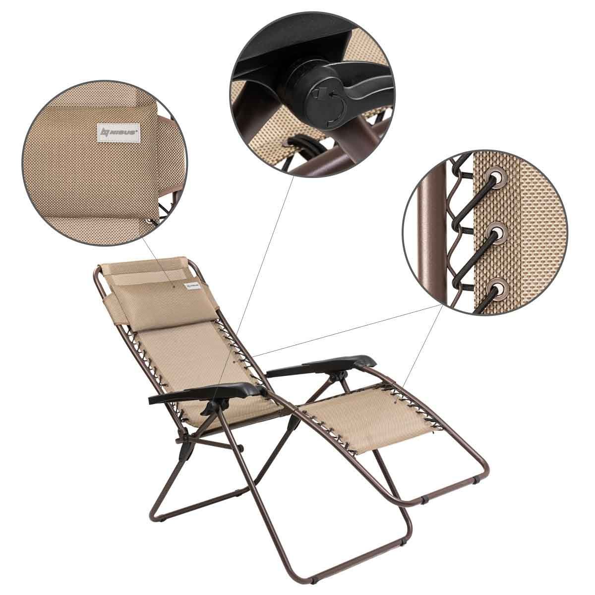 Zero Gravity Folding Patio Chair with Padded Pillow, is a perfect example of highest quality product