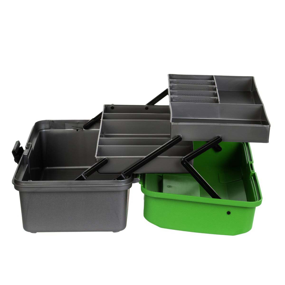 Fishing Tackle Box 2 Fold Out Multi-Tier Trays Fishing Gear at a low price