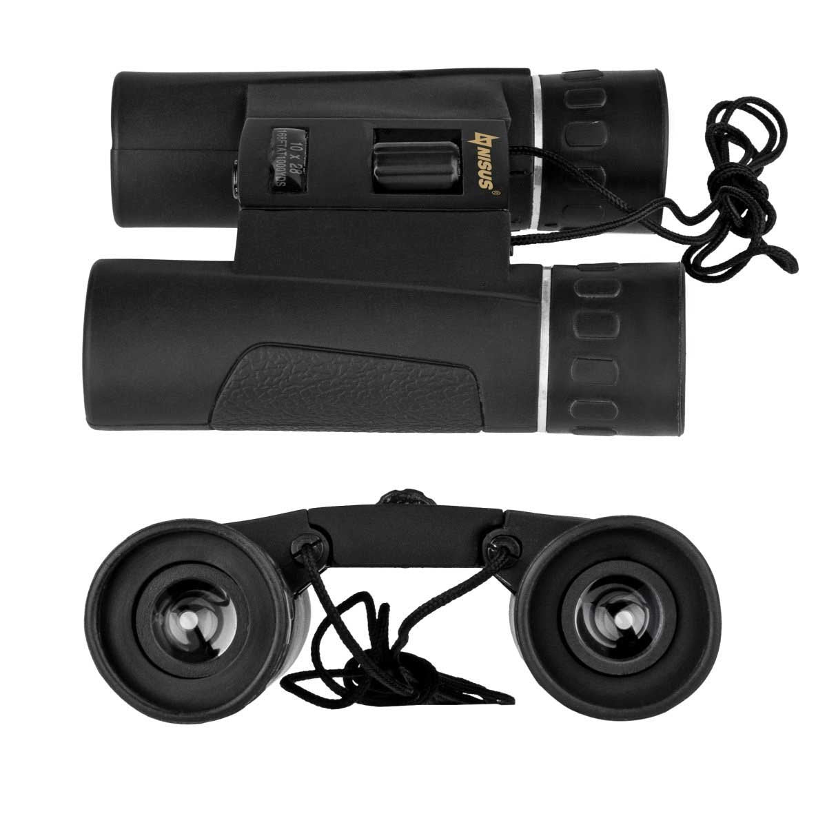 10х28 Nisus Power Adjustable Field Binocular with a carry rope