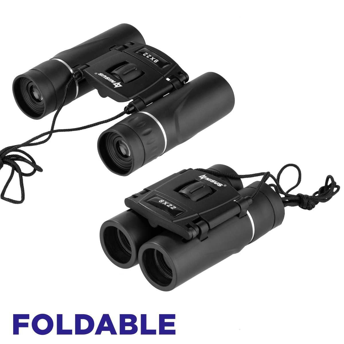 8x22 Compact Lightweight Binocular for Backpacking is foldable and compact