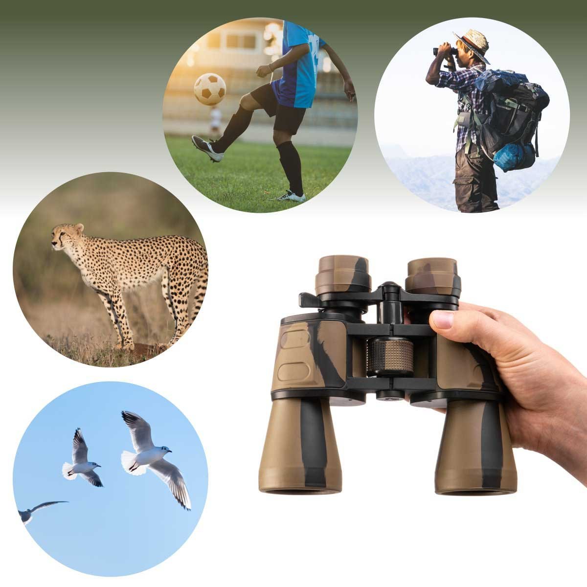 8-24x50 Hunter's Binocular with Travel Case could be used to explore the distant world around you
