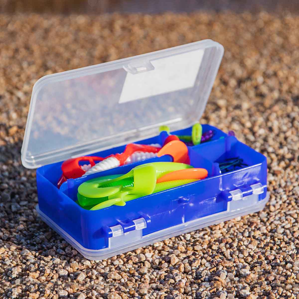 Blue Plastic Fishing Tackle Tackle Boxes for sale