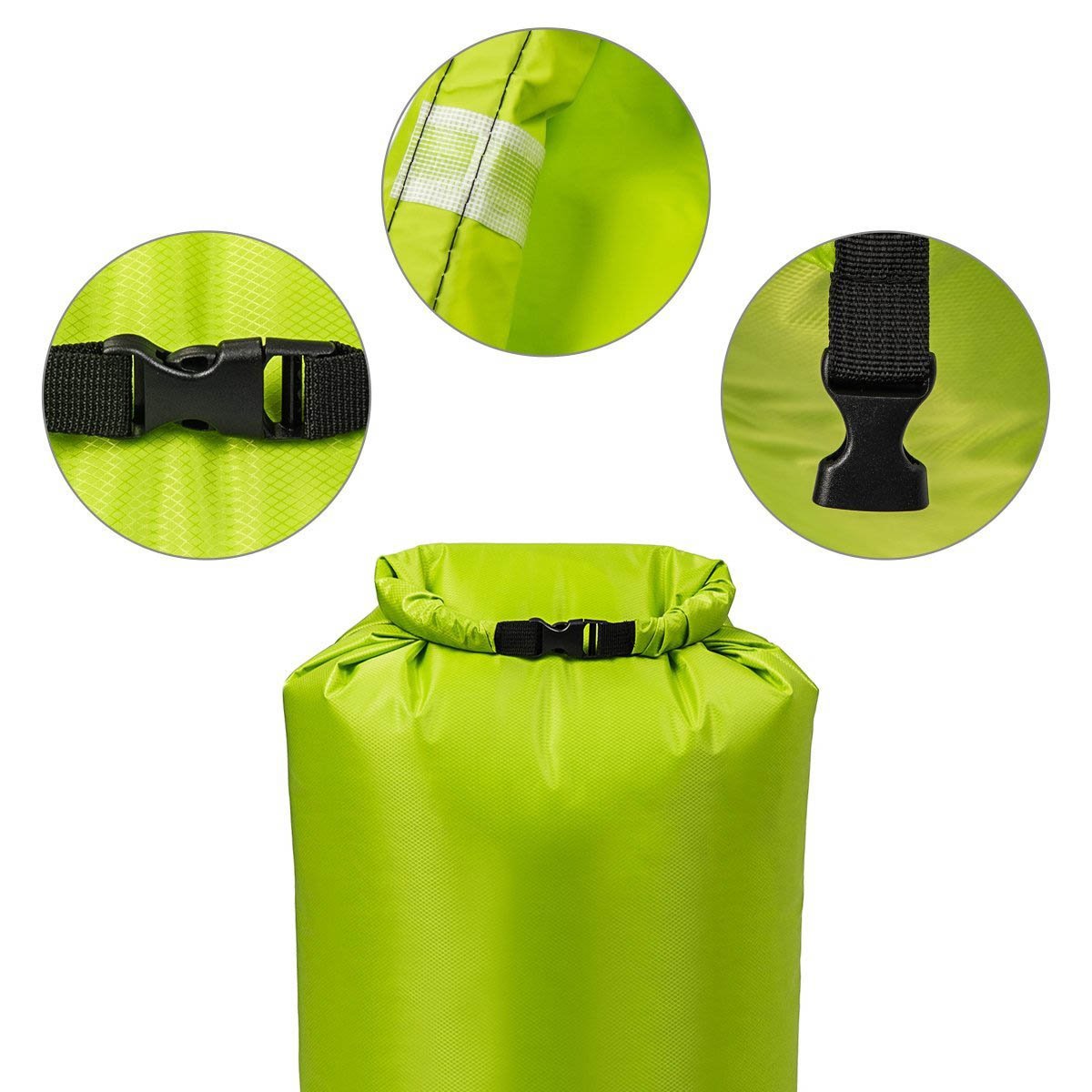 30 L Green Polyester Waterproof Dry Bag for Fishing, Kayaking
