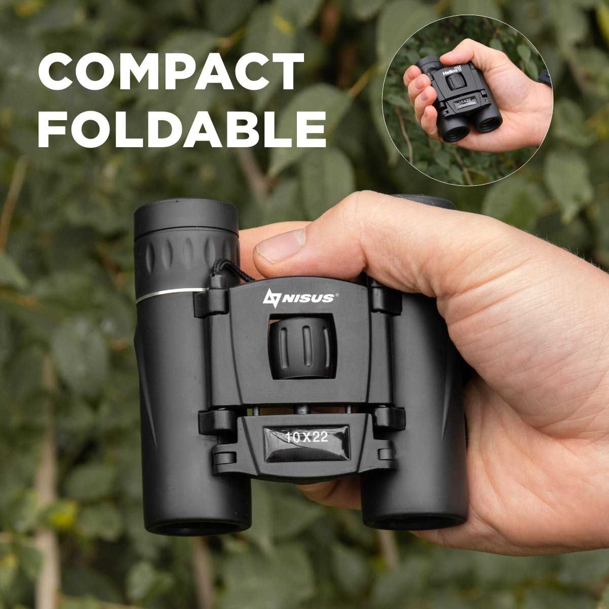 Compact Folding 10х22 Nisus Mini Binocular