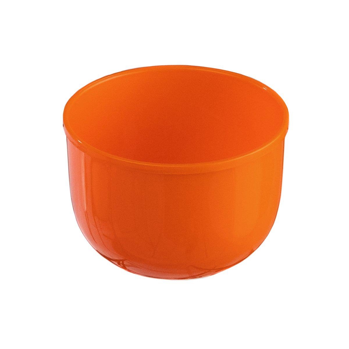 An orange lid cup