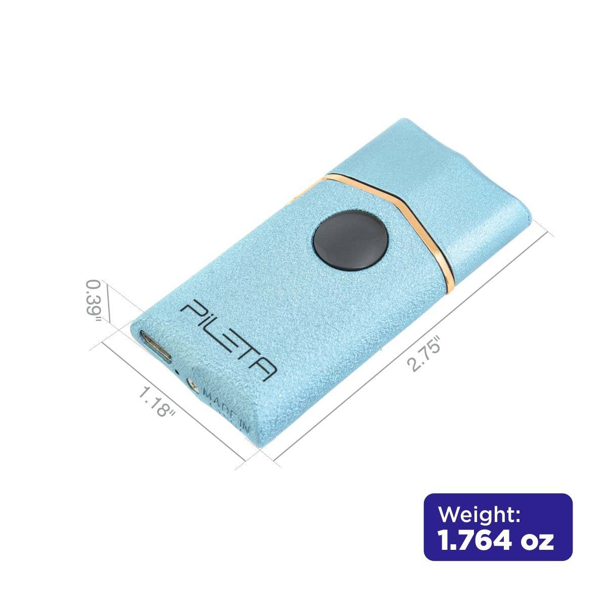 USB Rechargeable Wind-Resistant Electric Lighter with Lid