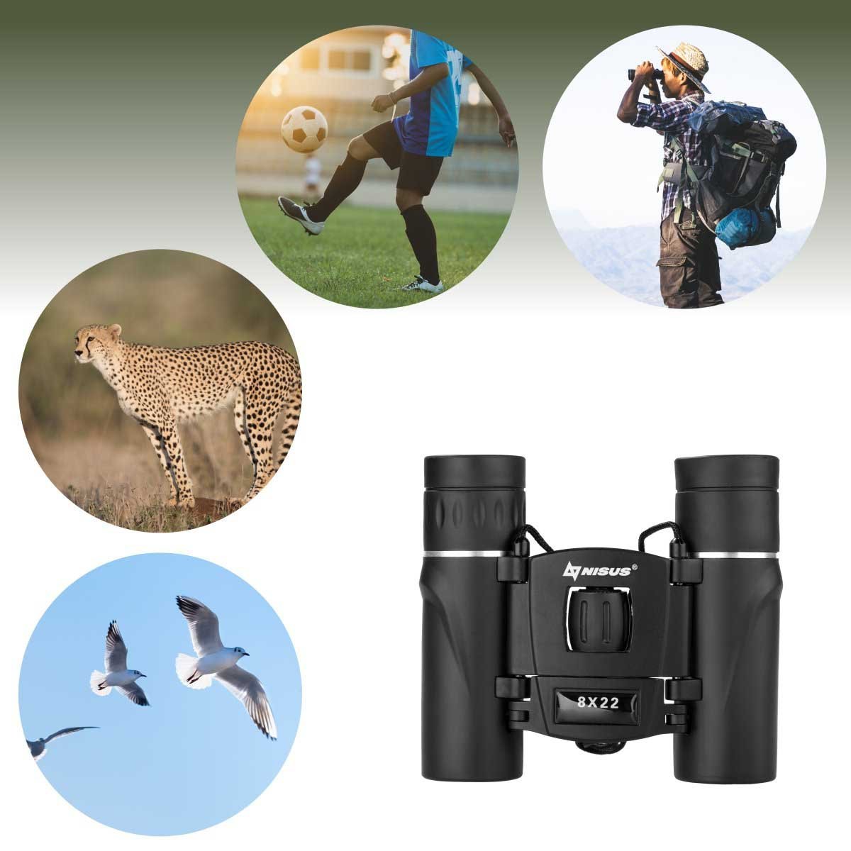 8x22 Compact Lightweight Binocular for Backpacking could be used to explore the distant world around you