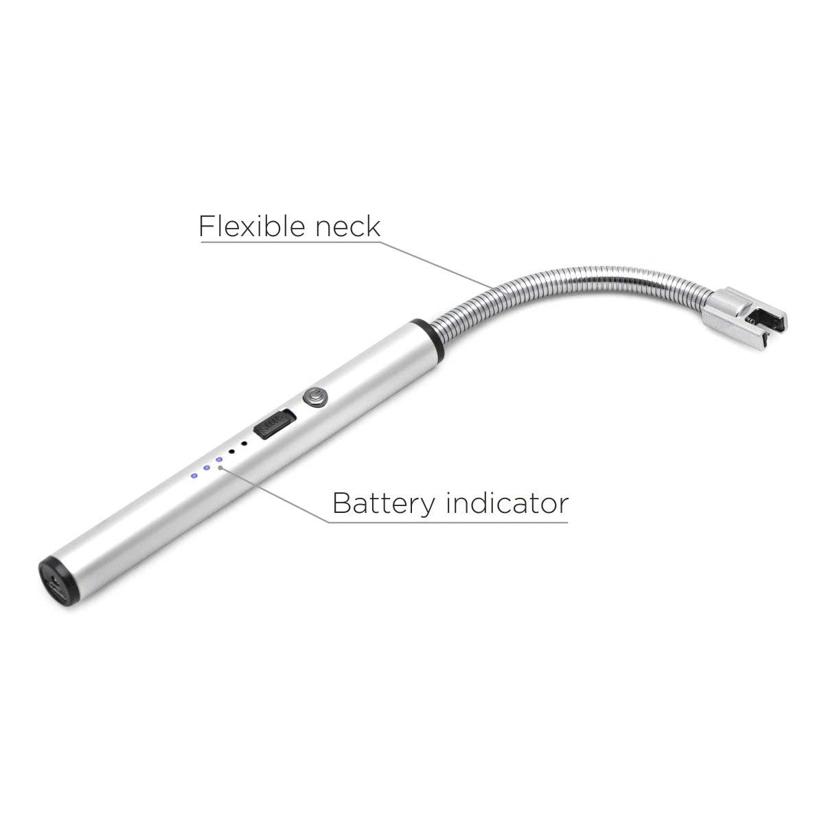 USB Rechargeable Wind-Resistant BBQ Long Neck Electric Arc Lighter