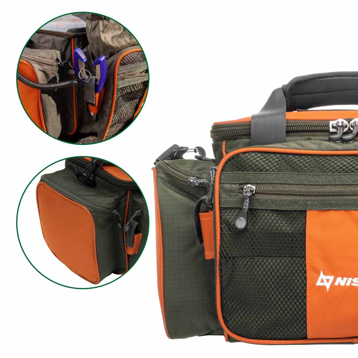 Soft Tackle System for Fishing Tackle Bag with Shoulder Strap
