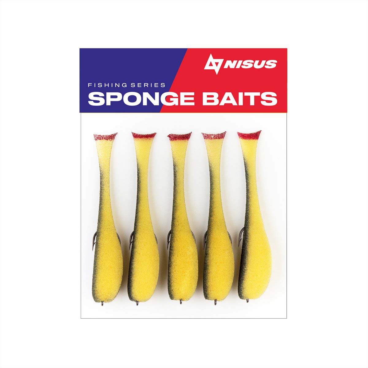 Nisus 4 inch Sponge Fishing Lure, offset hook, pack of 5 – TONAREX