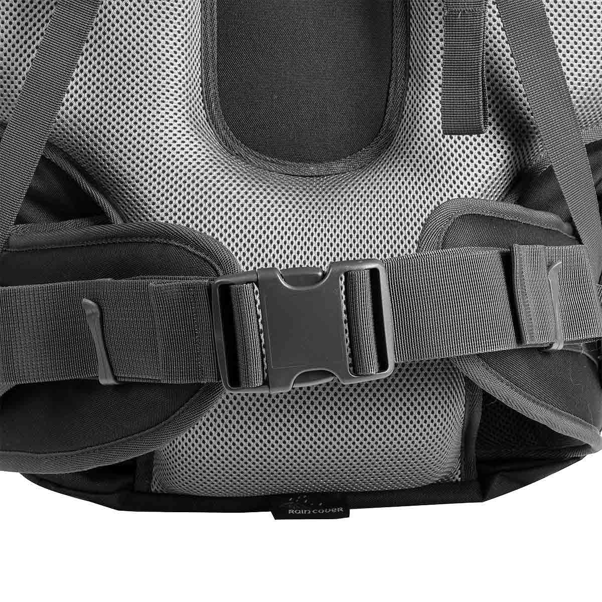 80 Liter Large Multi Day Framed Backpack for Hiking with Height-Adjustable Back