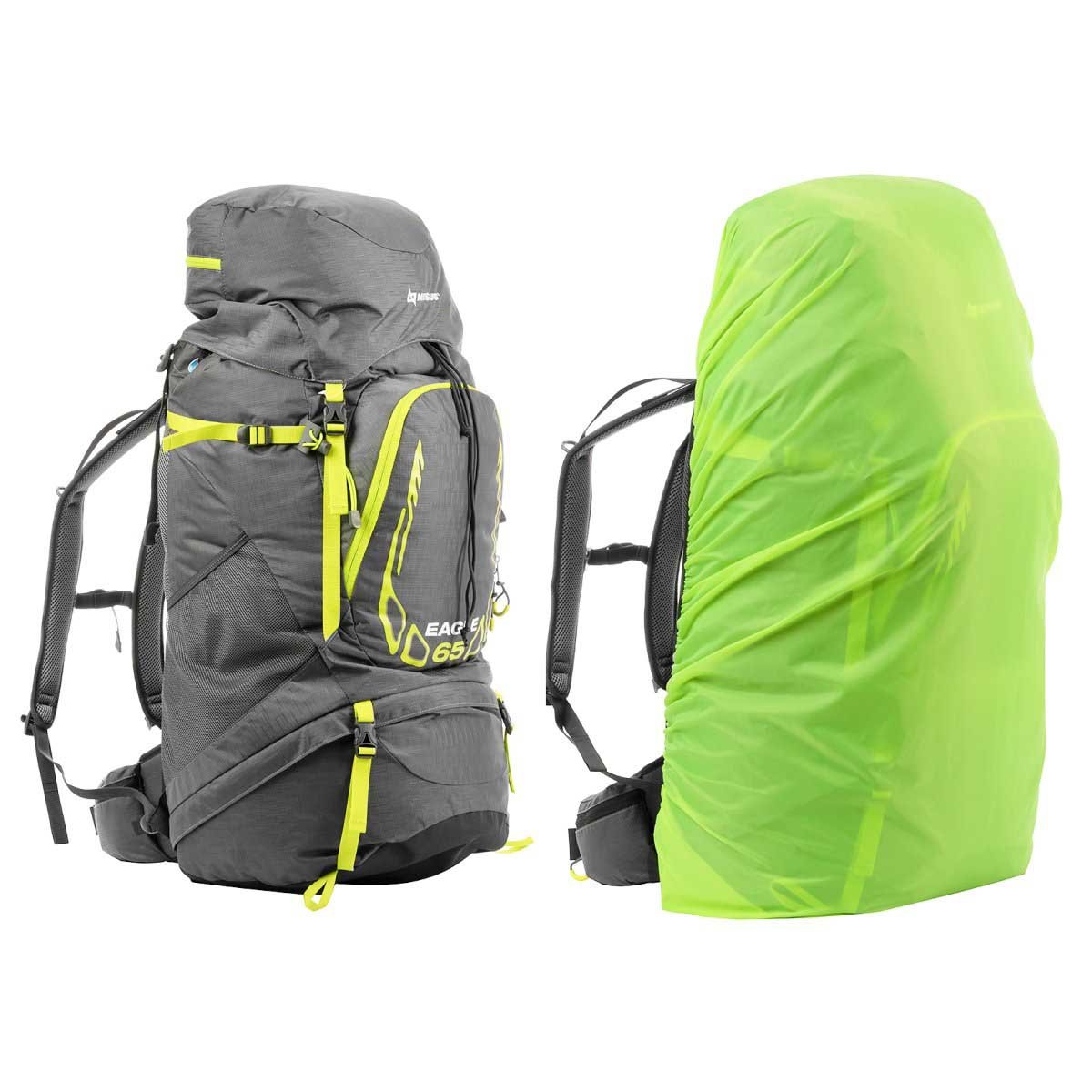 65 Liter Lightweight Framed Hiking Outdoor Travel Backpack